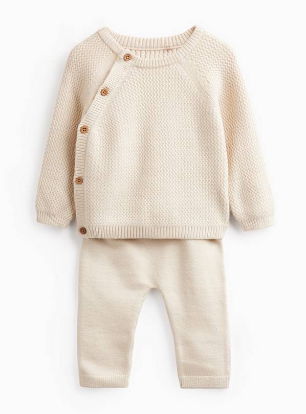 Knitted Crewneck Top & Bottoms Set 9-12 months